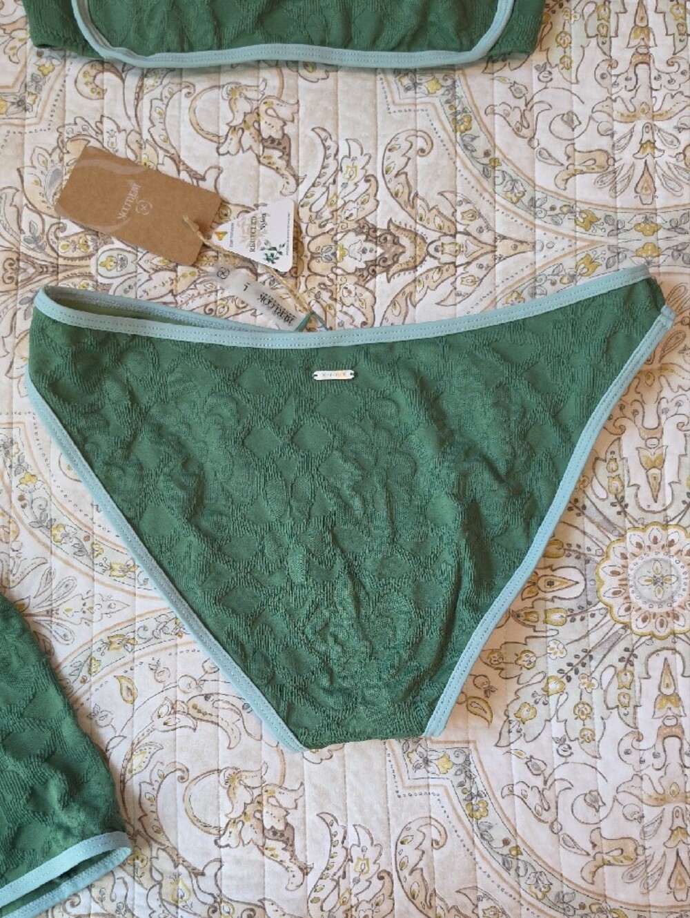 Dark Green Full Coverage Bikini Bottoms-only - Picture 5 of 14